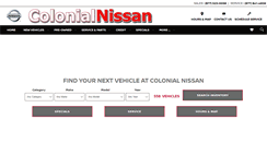 Desktop Screenshot of colonialnissan.com